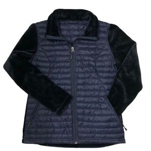 32 Degrees Dark Blue Fleece Zip Up Jacket Sz Small